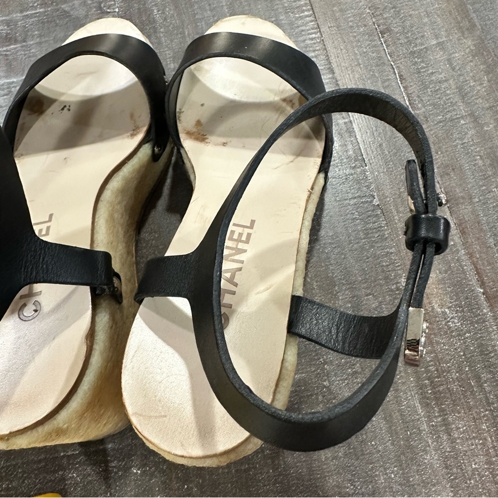 Chanel Black Women's Sandals - Picture 7 of 9